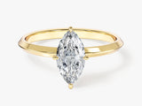 Knife Edge Marquise Lab Grown Diamond Engagement Ring (1.00 CT)