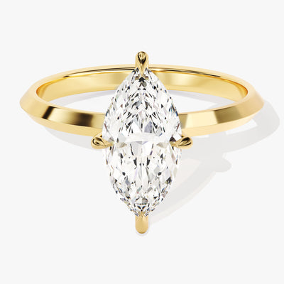 Knife Edge Marquise Moissanite Engagement Ring (1.50 CT)