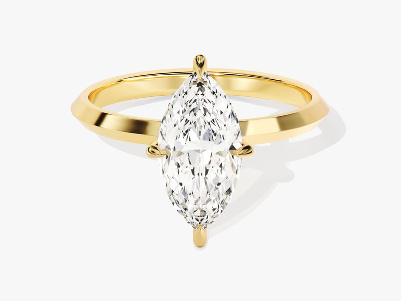 Knife Edge Marquise Diamond Engagement Ring (1.50 CT)