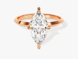 Knife Edge Marquise Diamond Engagement Ring (2.00 CT)