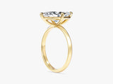 Knife Edge Marquise Lab Grown Diamond Engagement Ring (3.00 CT)