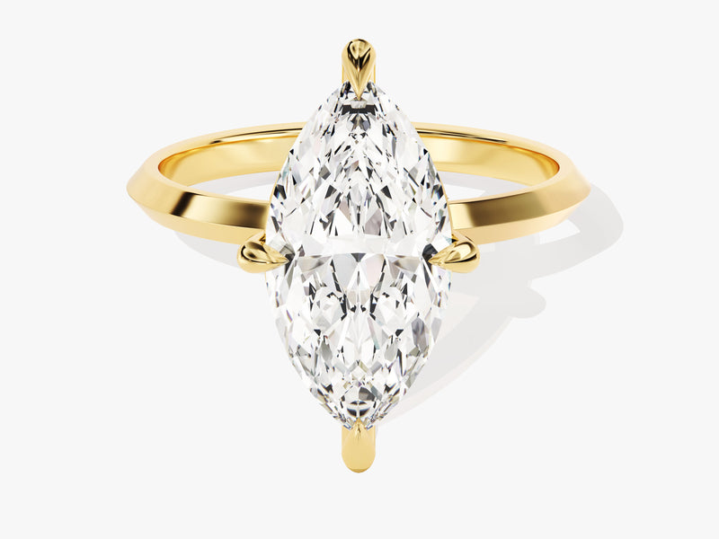 Knife Edge Marquise Moissanite Engagement Ring (3.00 CT)