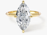 Knife Edge Marquise Lab Grown Diamond Engagement Ring (3.00 CT)
