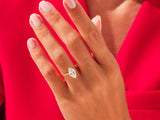Knife Edge Marquise Moissanite Engagement Ring (3.00 CT)