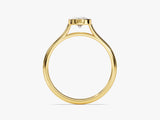 Bezel Oval Moissanite Engagement Ring (1.00 CT)