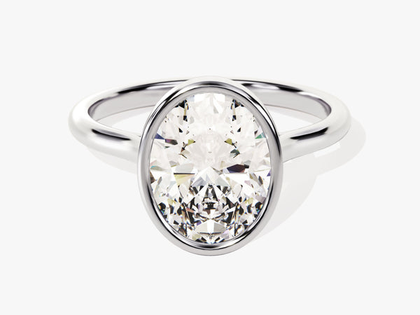 Oval diamond engagement ring, fine jewelry, luxury gift