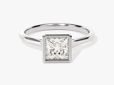 Bezel Princess Diamond Engagement Ring (1.00 CT)