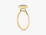 Bezel Princess Lab Grown Diamond Engagement Ring (1.50 CT)