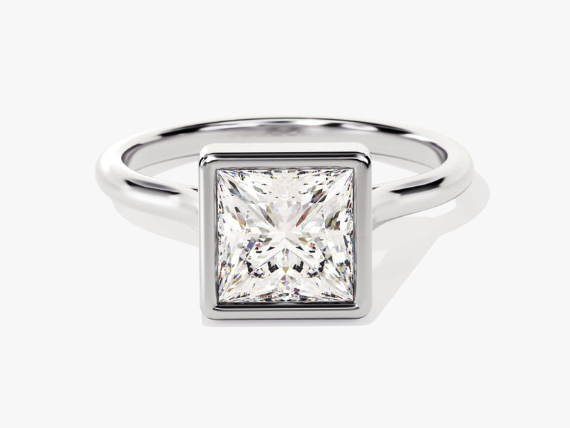 Bezel Princess Diamond Engagement Ring (1.50 CT)