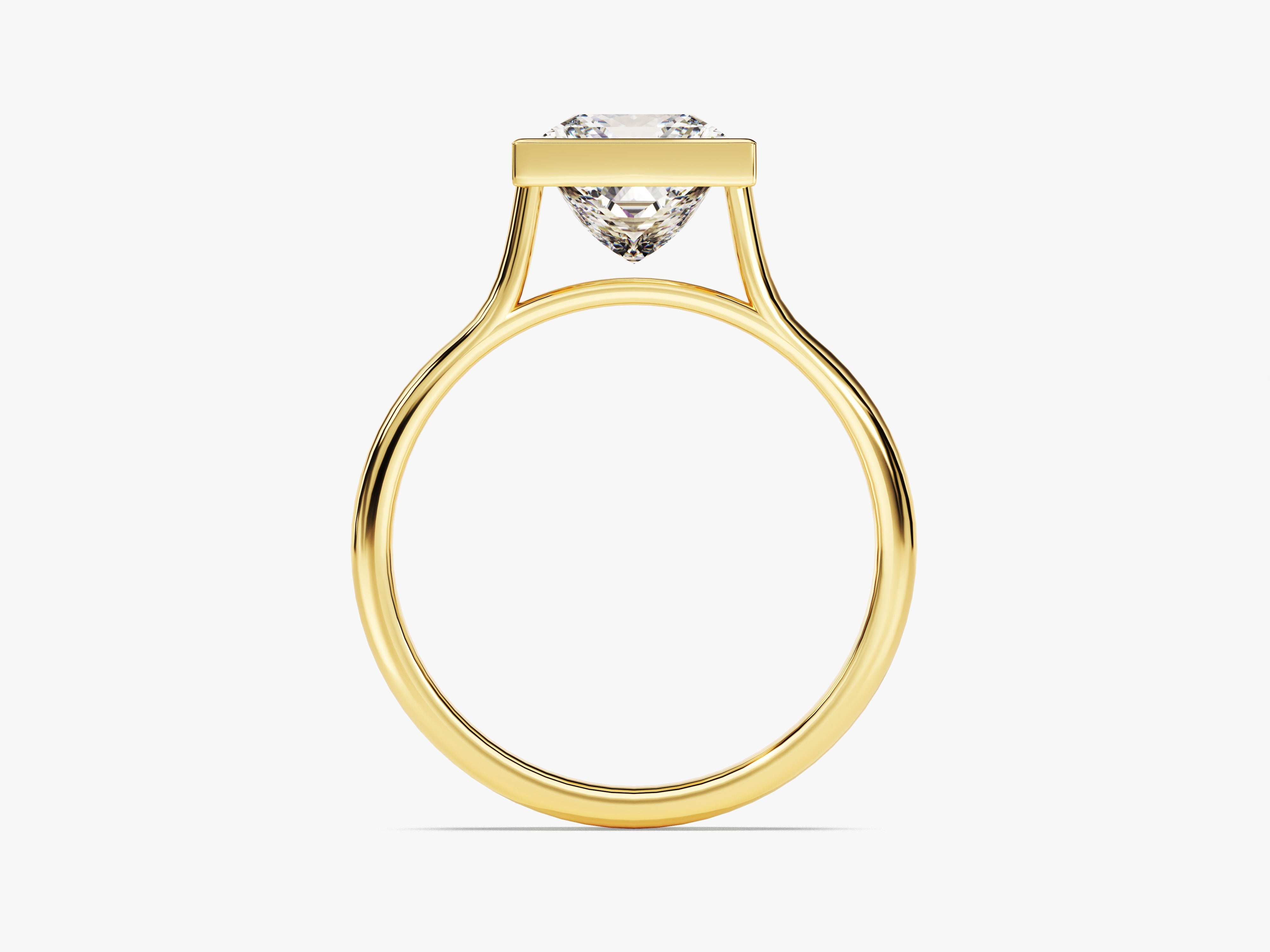 Gold ring with a diamond, fine jewelry, engagement ring