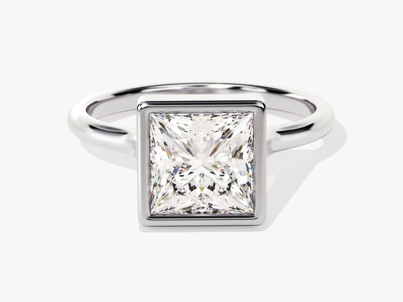 Bezel Princess Diamond Engagement Ring (2.00 CT)