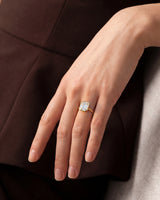Bezel Emerald Lab Grown Diamond Engagement Ring (3.00 CT)