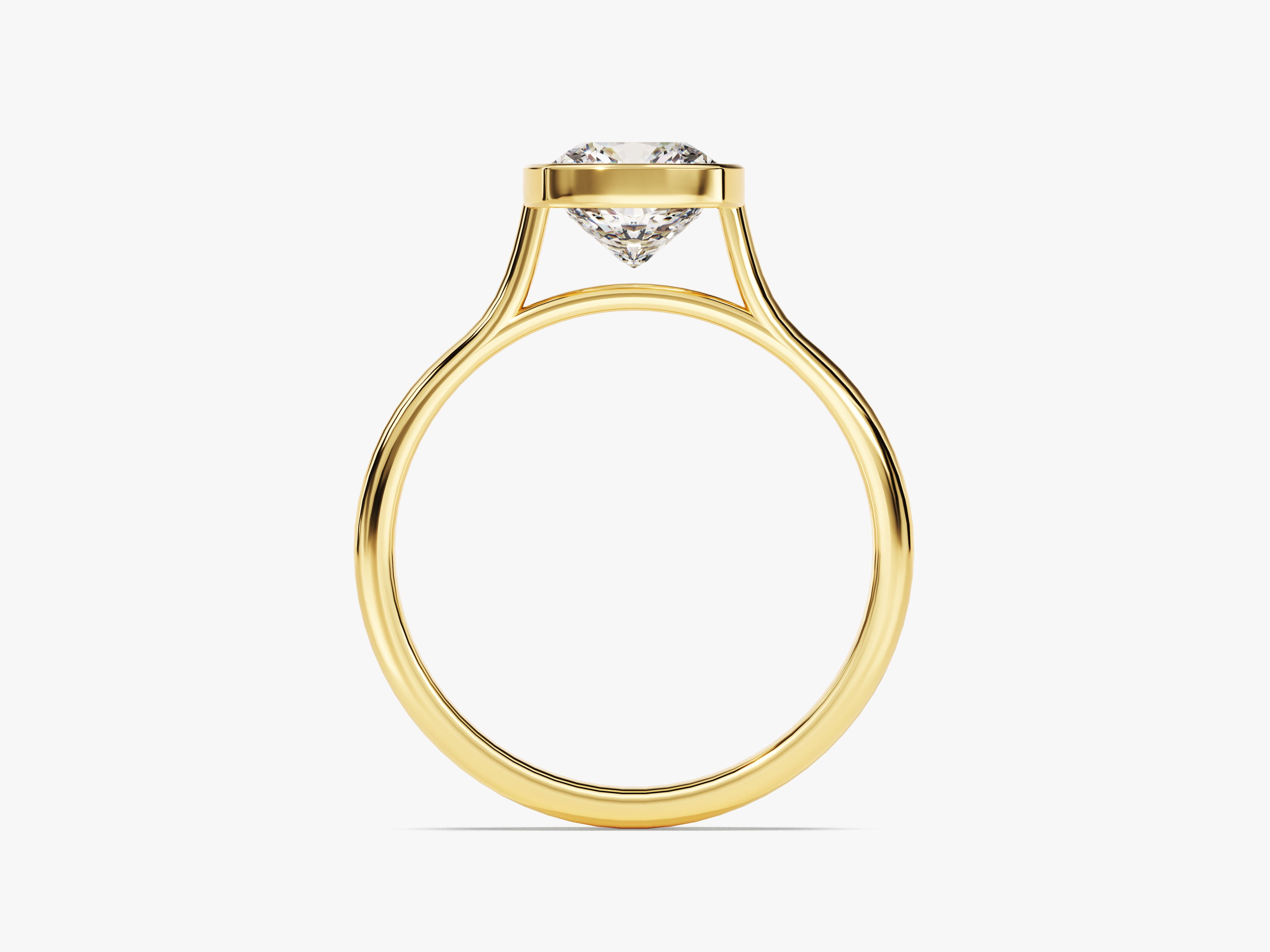 Gold ring with a diamond, fine jewelry, engagement ring