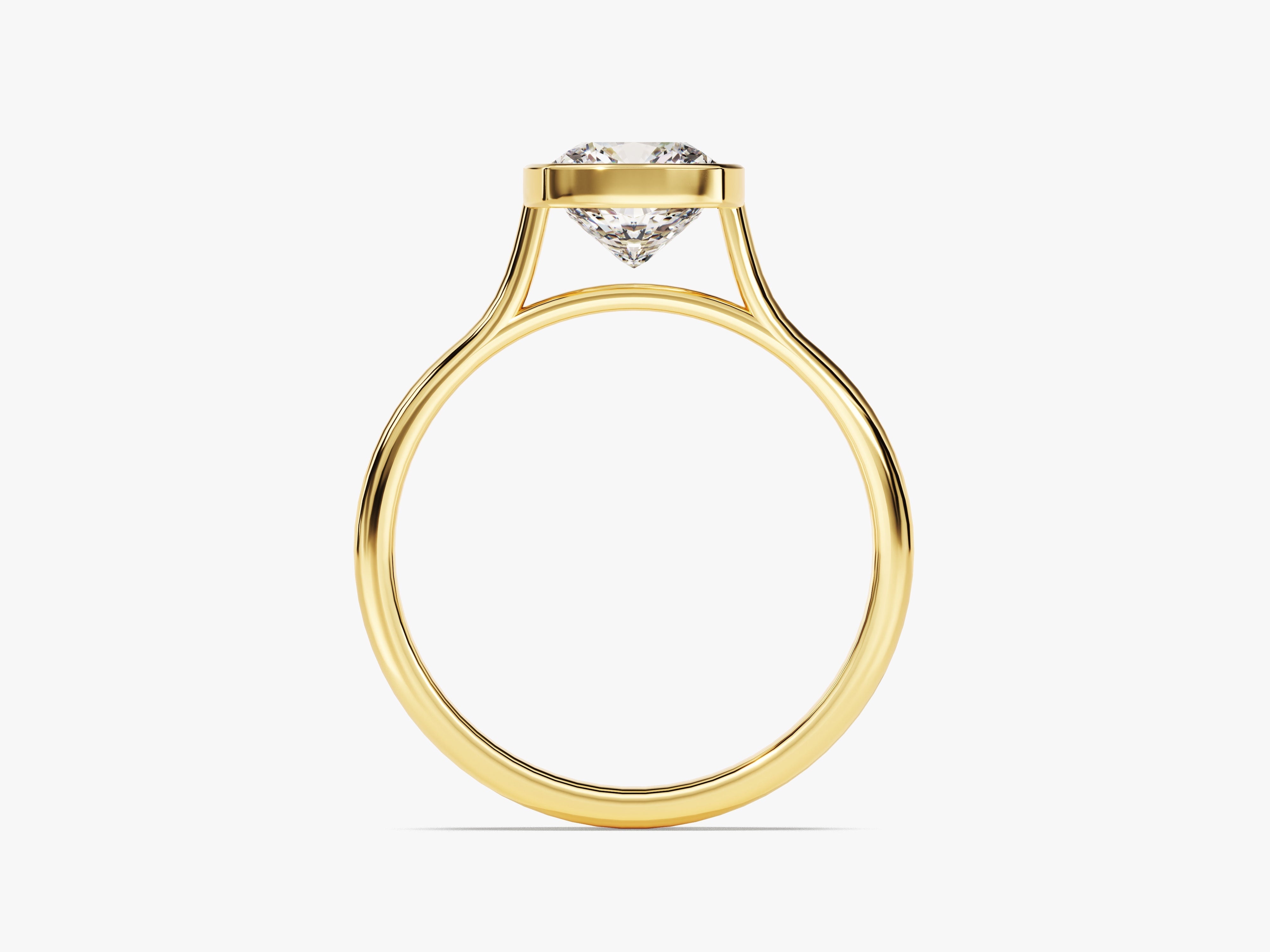 Gold ring with a diamond, fine jewelry, engagement ring