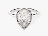 Pear-shaped diamond engagement ring, fine jewelry, luxury gemstone