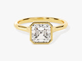 Bezel Asscher Diamond Engagement Ring (1.50 CT)