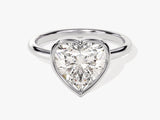 Heart-shaped diamond engagement ring, luxury jewelry for her