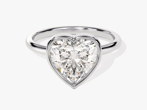 Heart-shaped diamond engagement ring, luxury jewelry for her