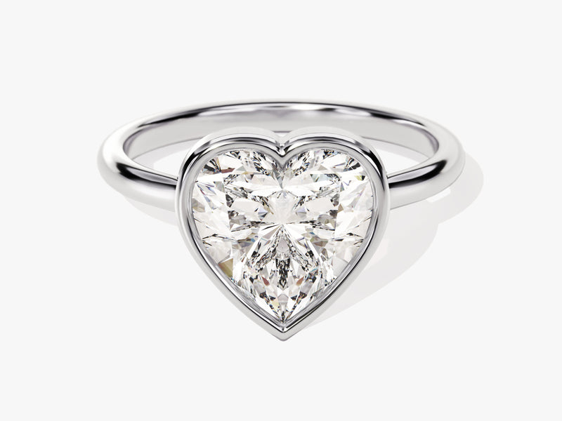 Heart-shaped diamond engagement ring, luxury jewelry for her