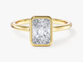 Bezel Radiant Moissanite Engagement Ring (1.50 CT)