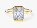 Bezel Radiant Lab Grown Diamond Engagement Ring (2.00 CT)