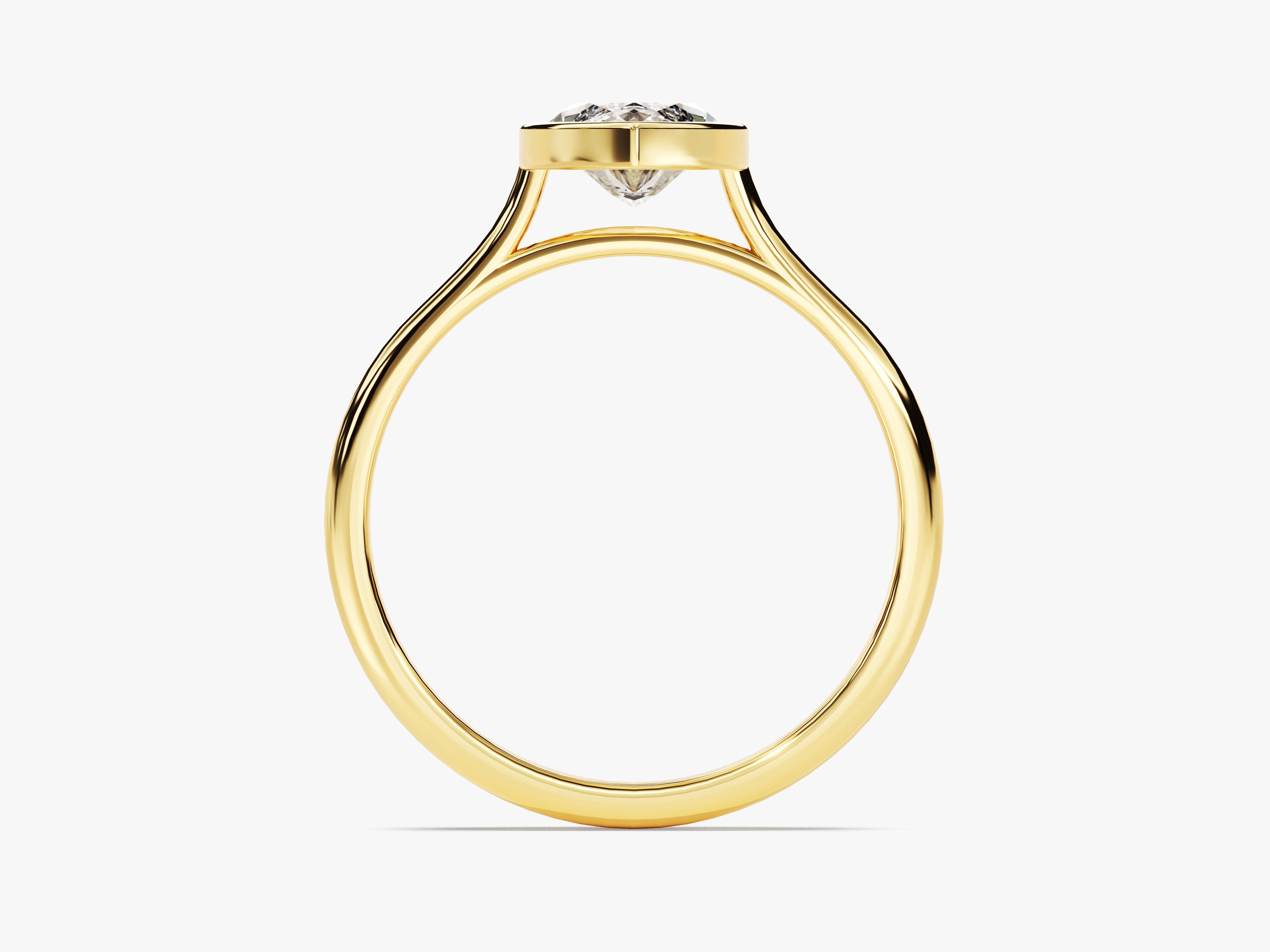 Bezel Marquise Diamond Engagement Ring (1.50 CT)