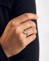 Bezel Marquise Lab Grown Diamond Engagement Ring (2.00 CT)