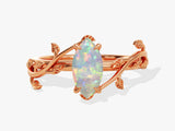 Marquise Opal Nature Inspired Engagement Ring