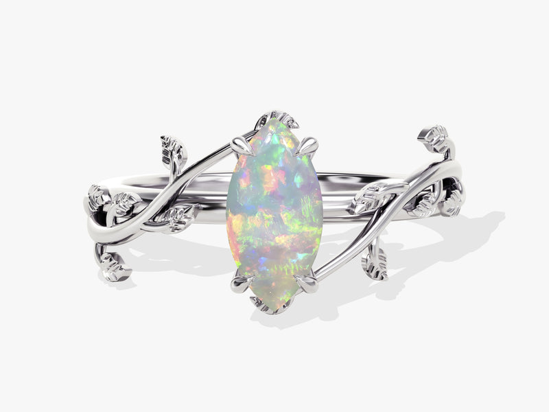 Marquise Opal Nature Inspired Engagement Ring
