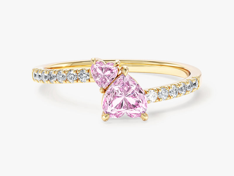 EG201_Yellow_pink_double_heart_Promise_Ring_with_sidestones