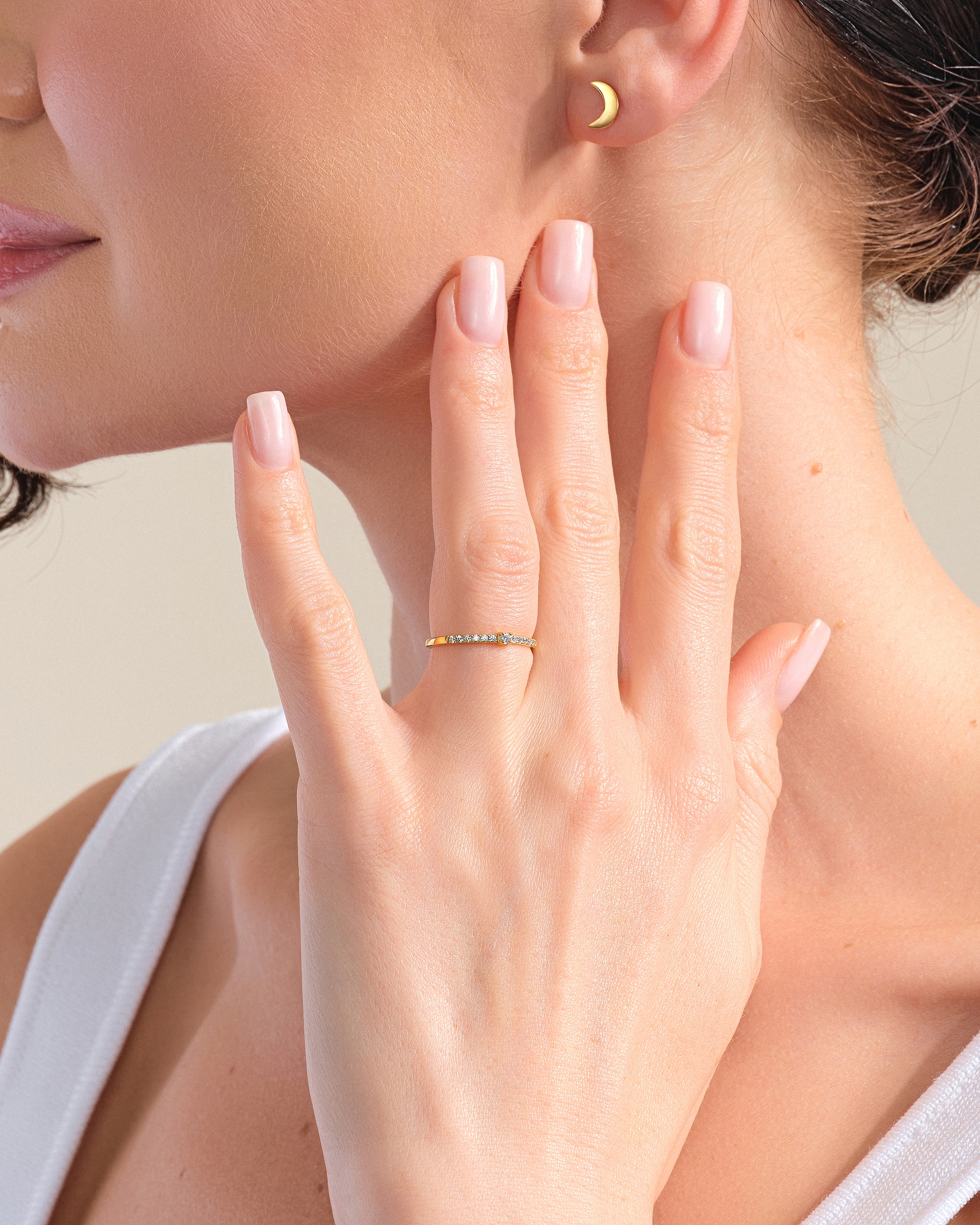 Micro Prong Set Promise Ring