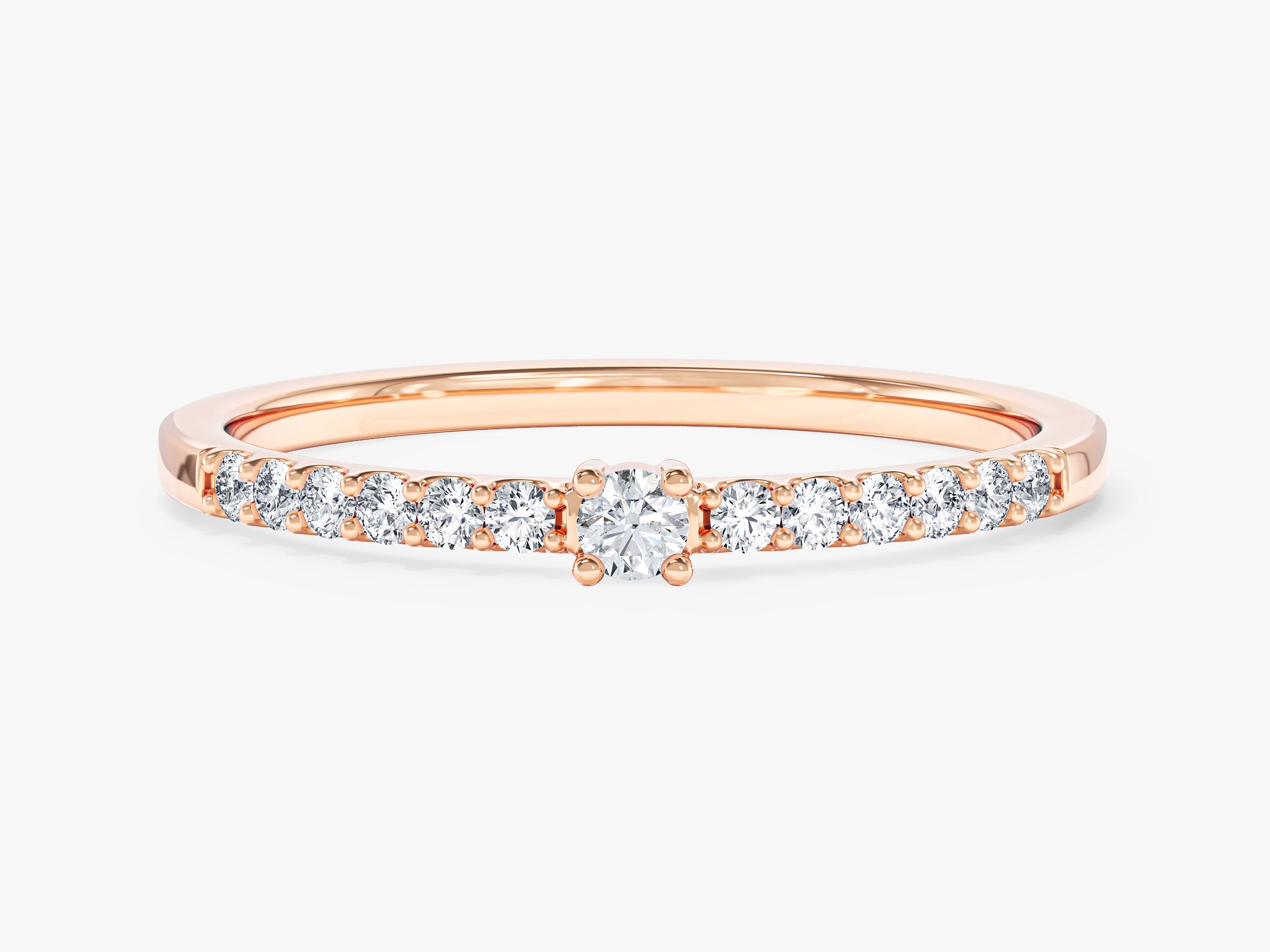 Micro Prong Set Promise Ring