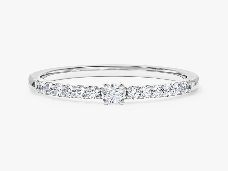 Micro Prong Set Promise Ring