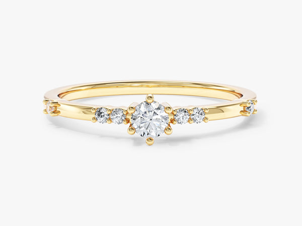 Promise Rings Inset Stone Silver Promise Rings | Sustainable & Customizable | Eternate