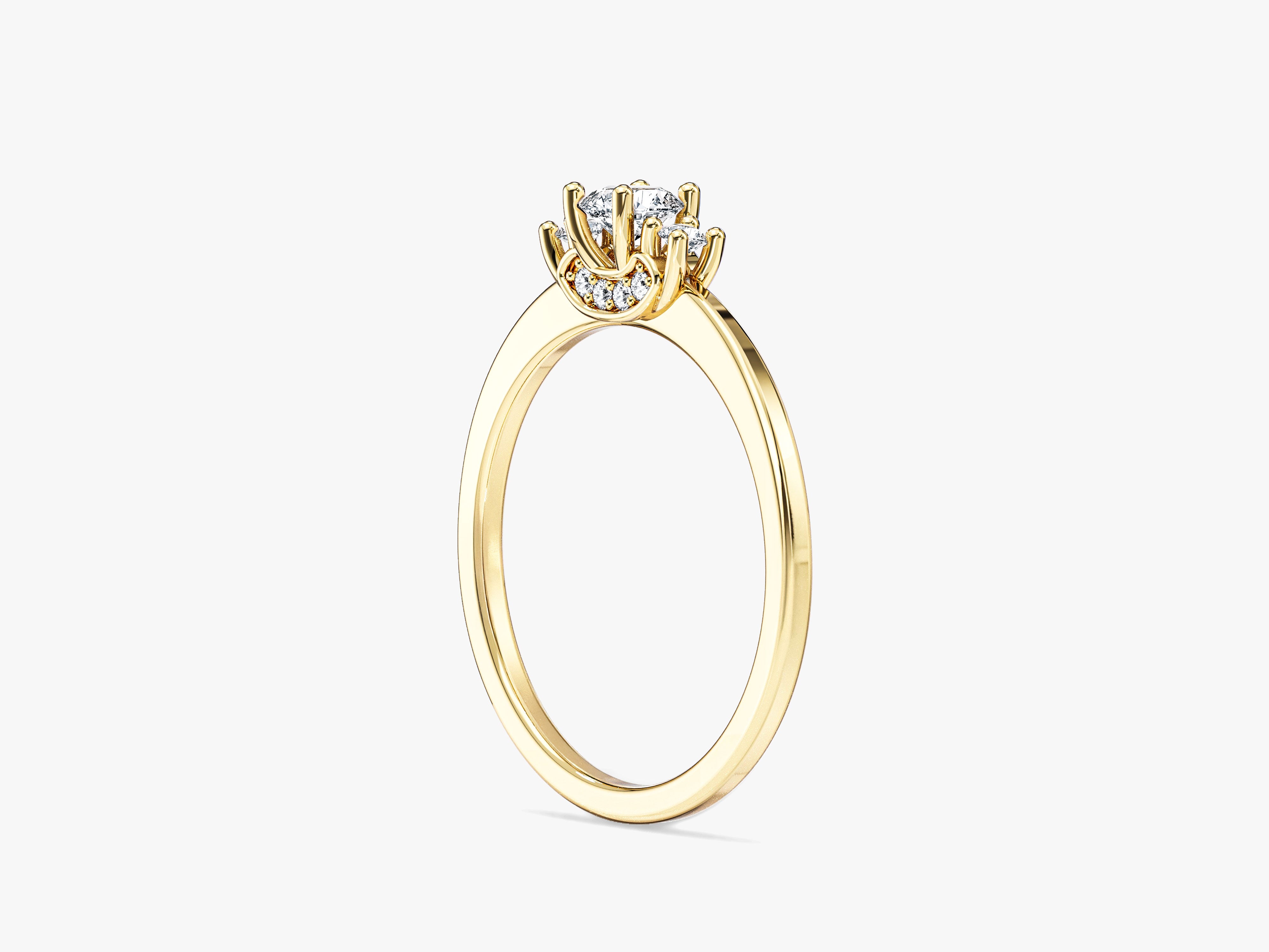 Three Stone Moissanite Promise Ring