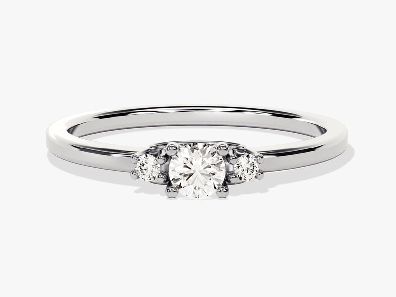 Three Stone Moissanite Promise Ring