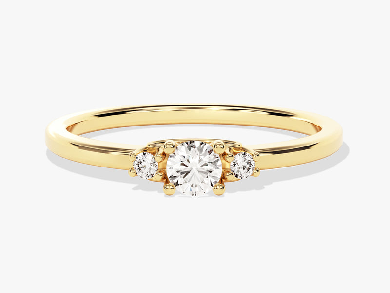 Three Stone Moissanite Promise Ring