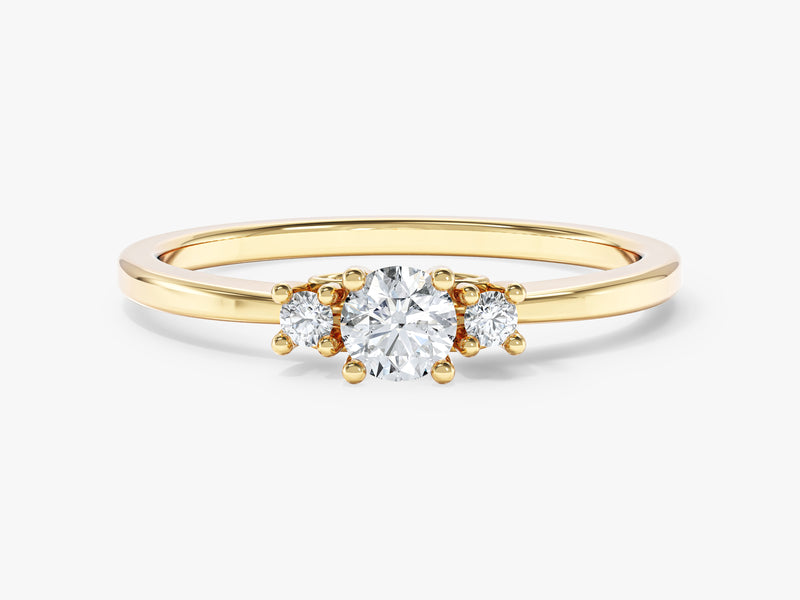Three Stone Moissanite Promise Ring