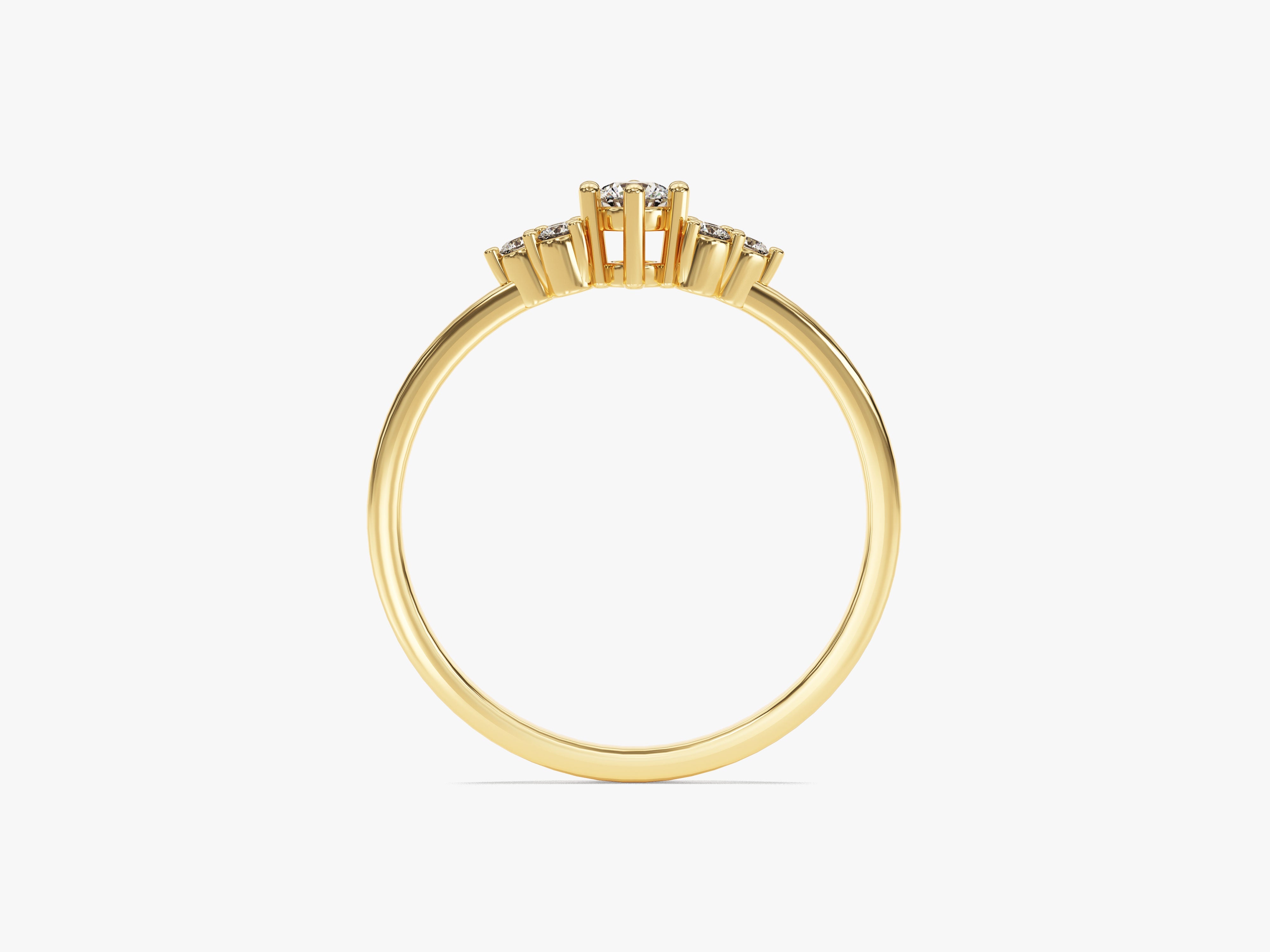 Gold diamond ring from jewelry firm