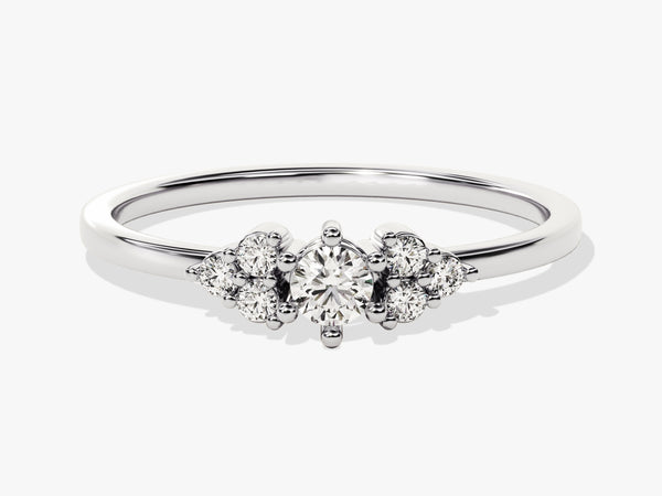 Cluster Moissanite Promise Ring