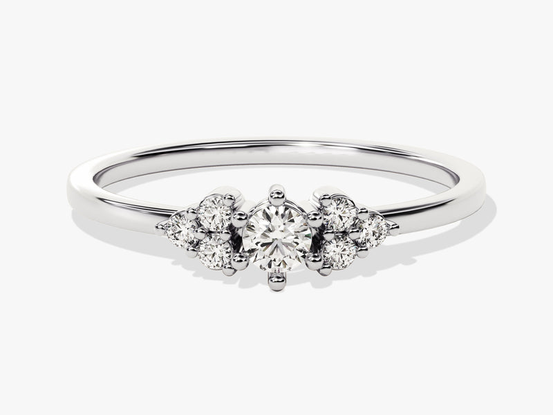 Cluster Moissanite Promise Ring