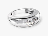 Bold Dome Lab Grown Diamond Engagement Ring