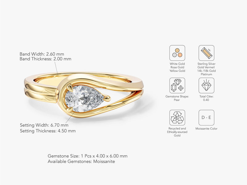 Unique Double Band Promise Ring