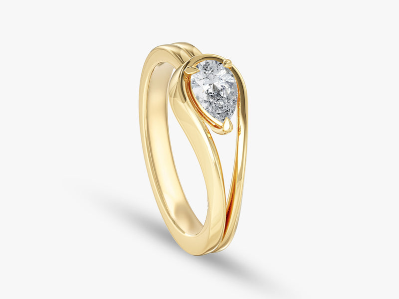 Split Shank Lab Grown Diamond Engagement Ring