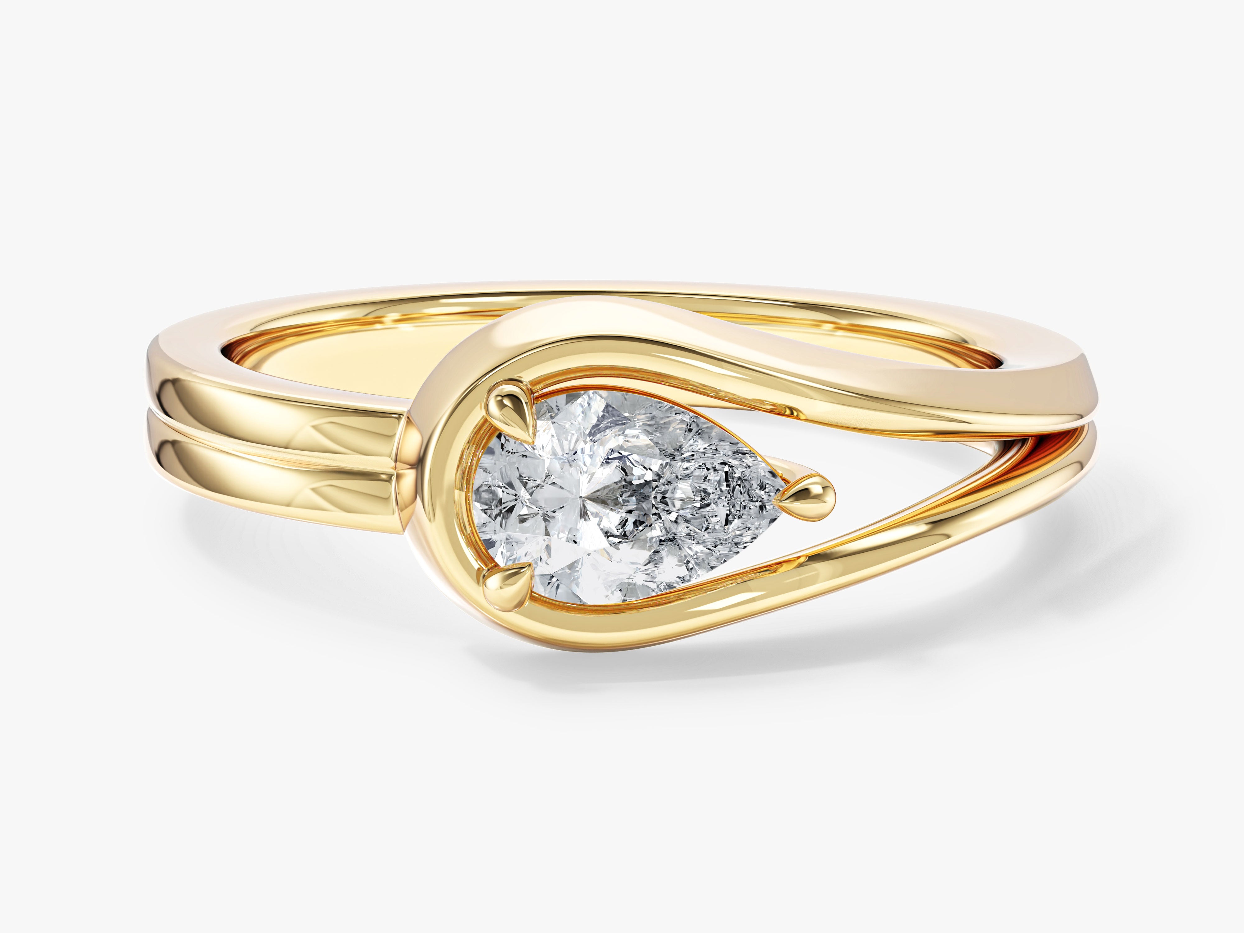 Split Shank Lab Grown Diamond Engagement Ring