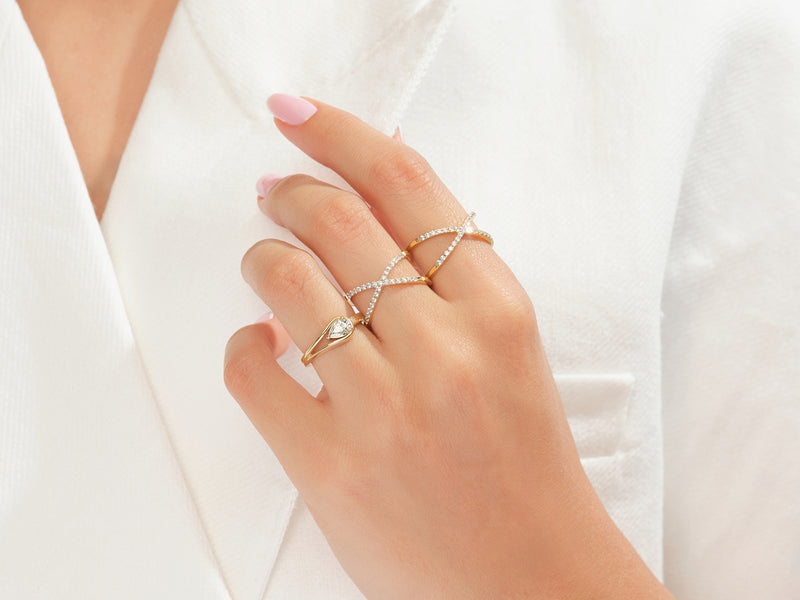 EG246_model_wearing_Yellow_unique_double_band_Promise_Ring_2