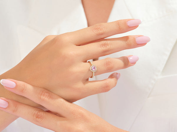 EG248_model_wearing_Yellow_pink_heart_cut_Promise_Ring