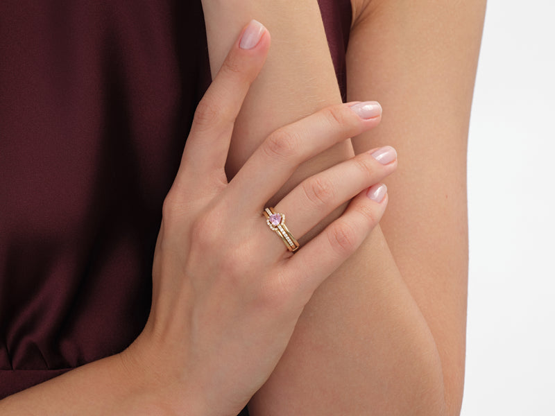 Trio Engagement Ring