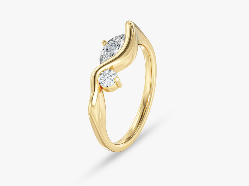 EG254_Yellow_pear_and_round_wave_Promise_Ring