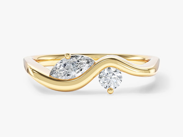 EG254_Yellow_pear_and_round_wave_Promise_Ring